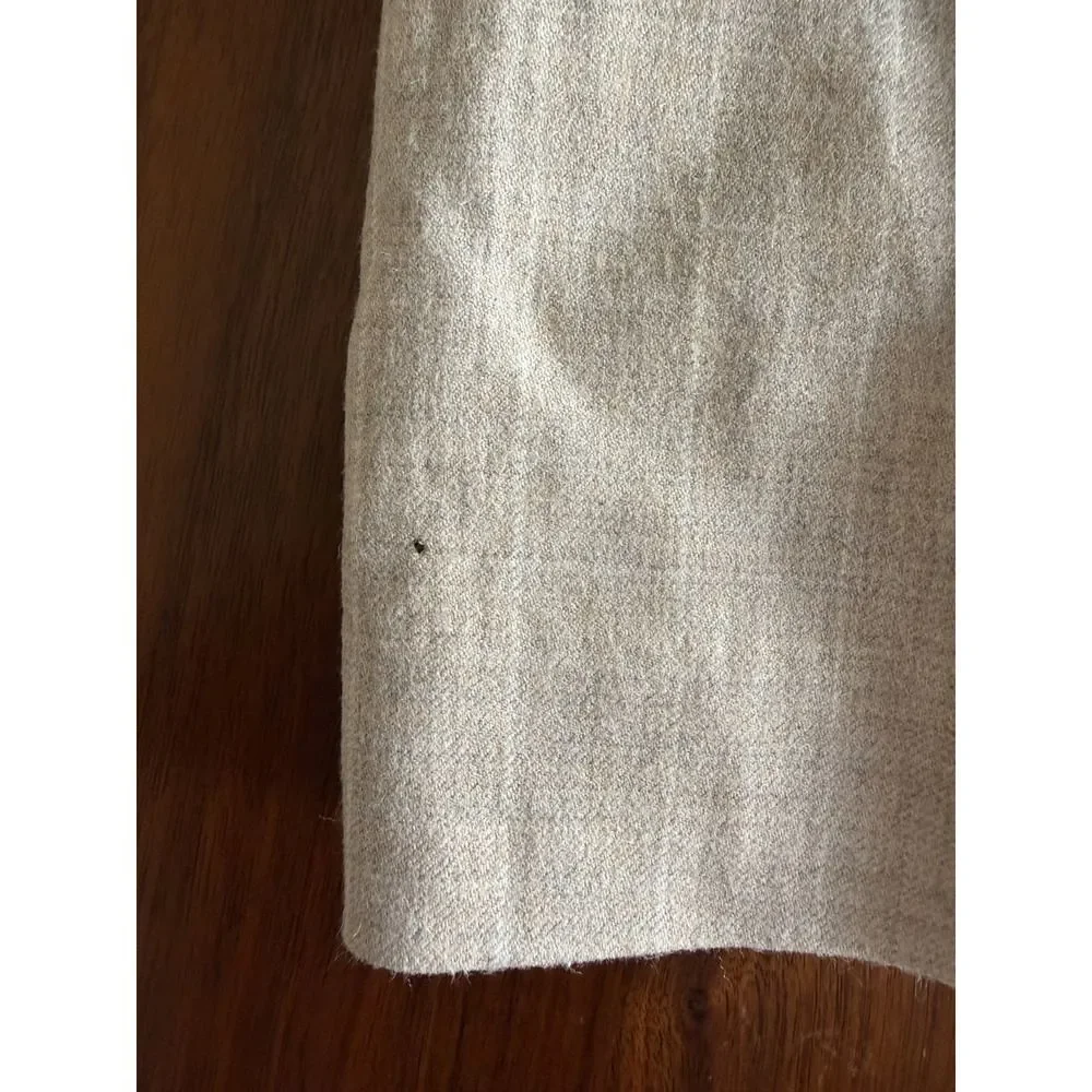 Banana Republic Women's Wool Striped Straight Leg Tan Trousers - Size 2